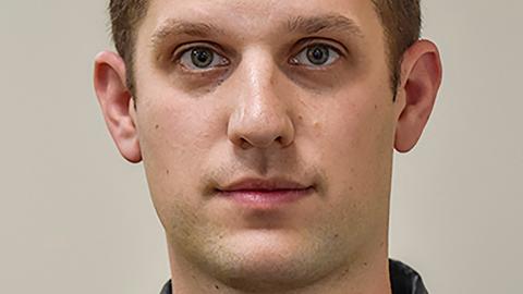 Das Foto zeigt den US-Journalisten Evan Gershkovich.
