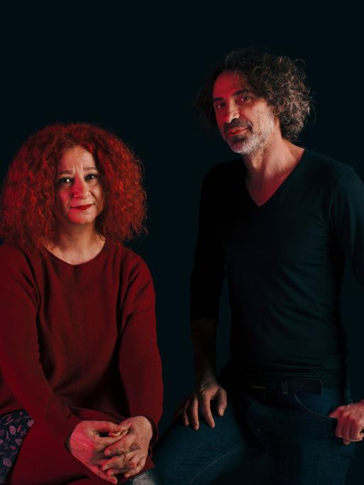 Das Künstler*innen Duo Lina Majdalanie und Rabih Mroué