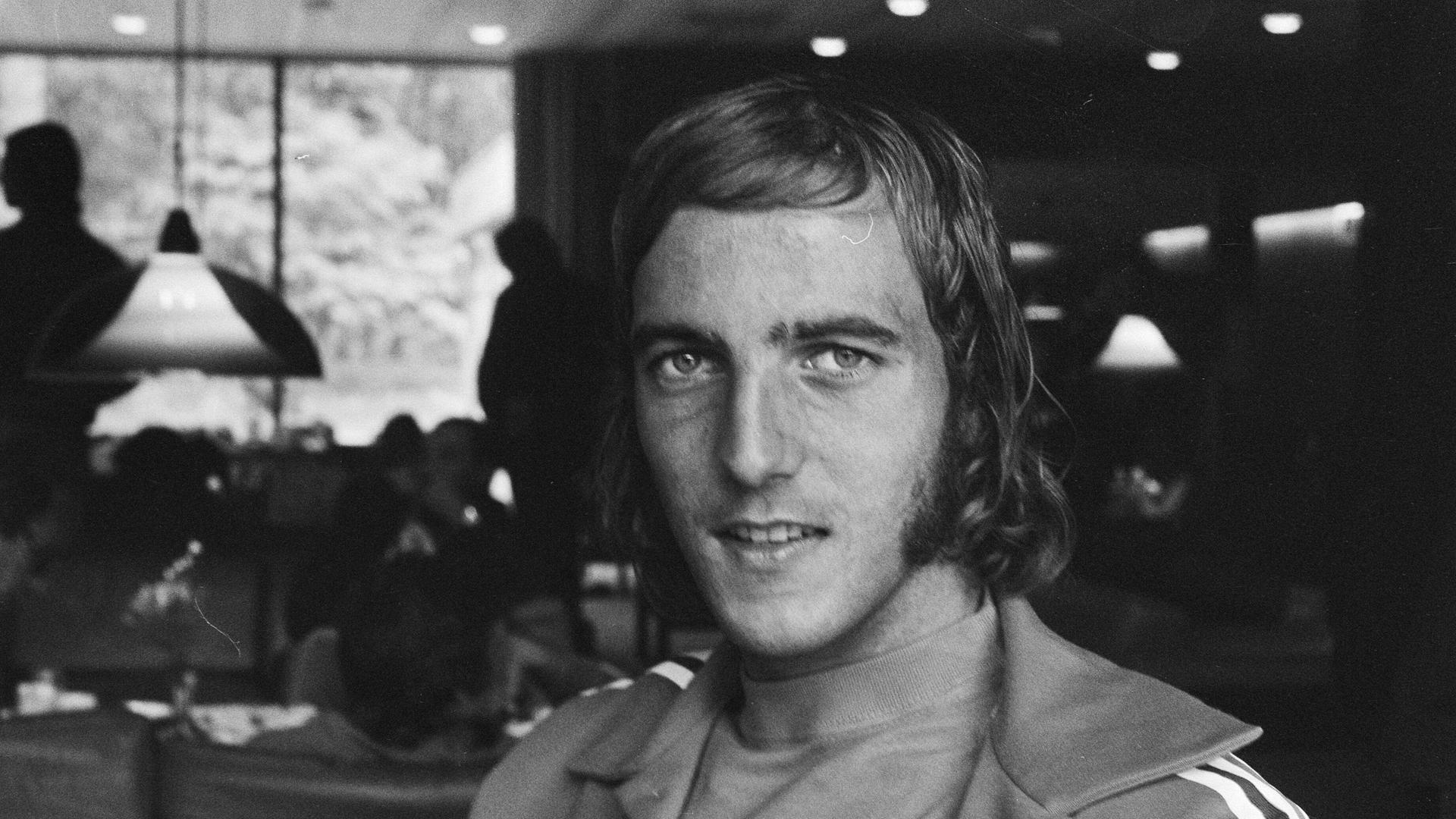 Der Niederländer Johan Neeskens am 31. Mai 1974 in Utrecht