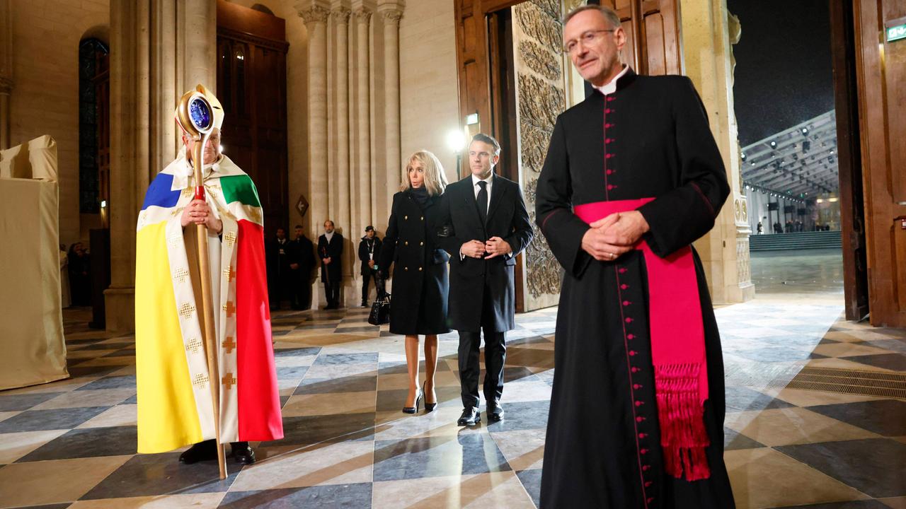 Paris Kathedrale Notre Dame Feierlich Wiedereröffnet