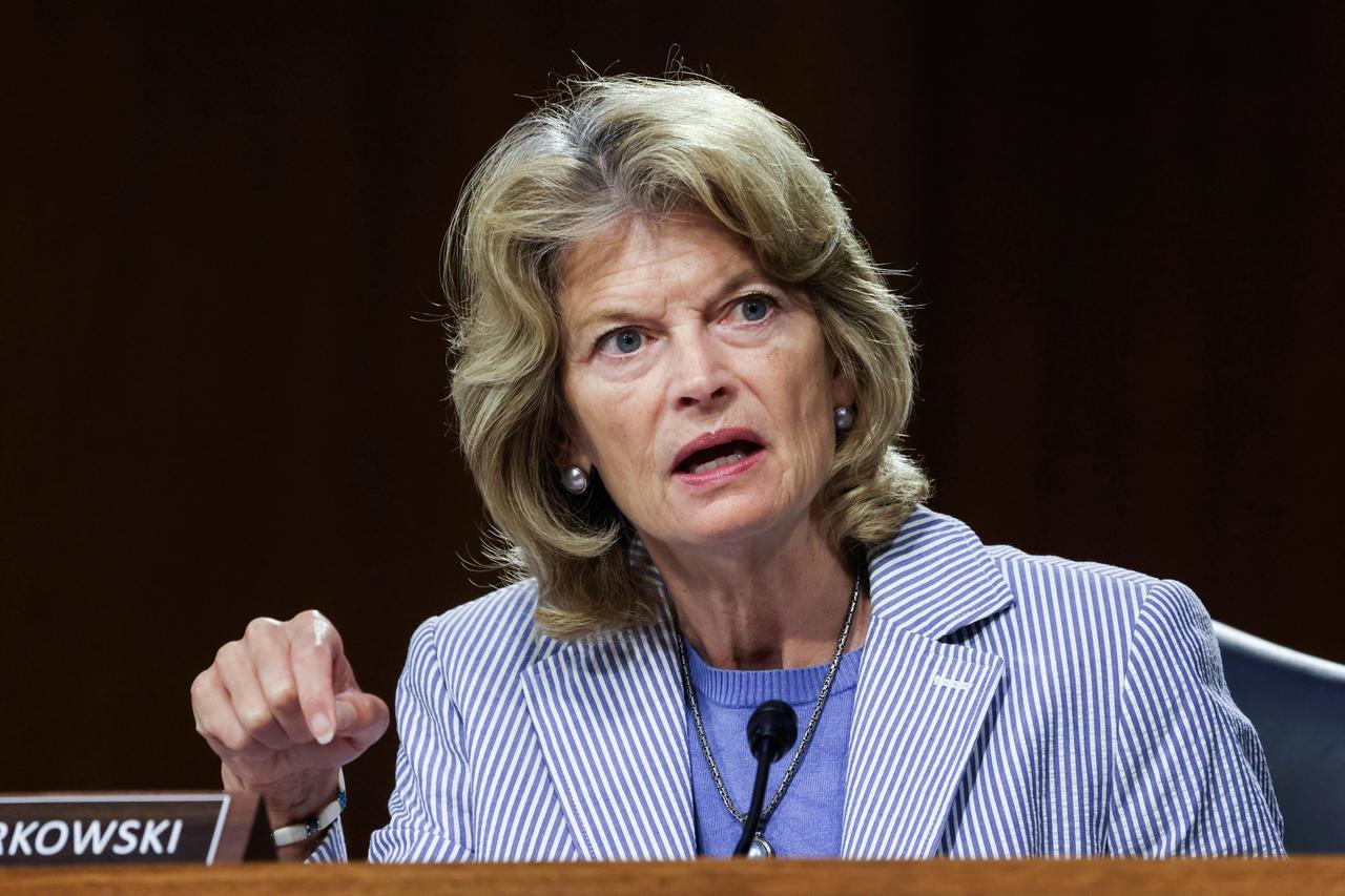 Sen. Lisa Murkowski, R-Alaska, speaks during a hearing on Capitol Hill in Washington, on June 17, 2021. Murkowski continues to have a substantial cash advantage over her opponent backed by former President Donald Trump, who has vowed revenge on the incumbent Alaska Republican. Murkowski brought in more than $1.5 million in the three-month period ending March 31, 2022, according to Federal Election Commission filings. The quarterly reports were due Friday, April 15. Murkowski ended the quarter with $5.2 million cash on hand with no debt. (Evelyn Hockstein/Pool Photo via AP, File)
