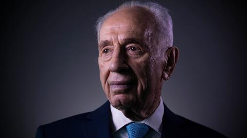 Israels ehemaliger Präsident Schimon Peres im Porträt