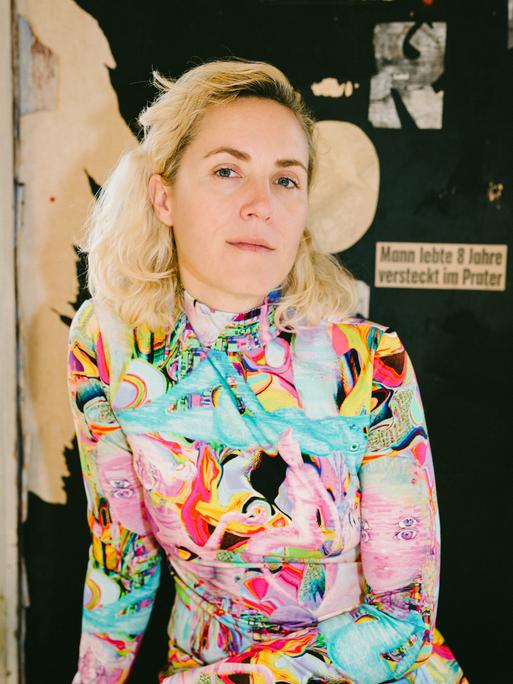 Autorin Barbi Markovic 2017, während eines Interviews in Wien. 