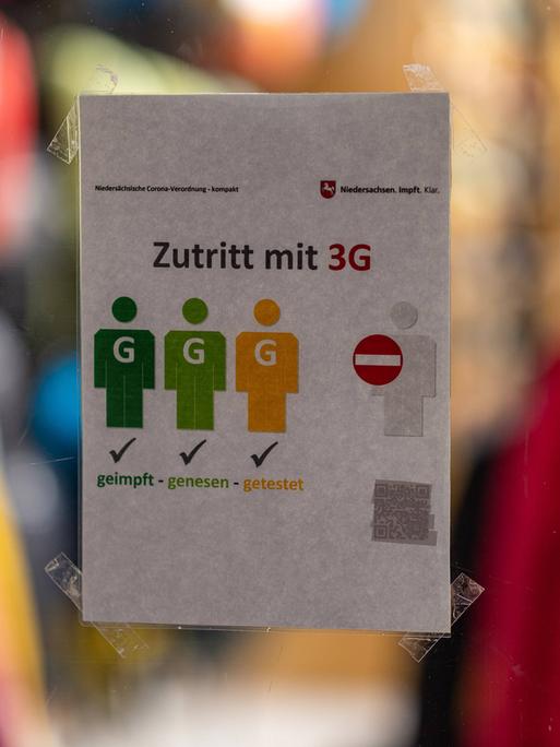Ein Schild mit dem Hinweis zu 3G