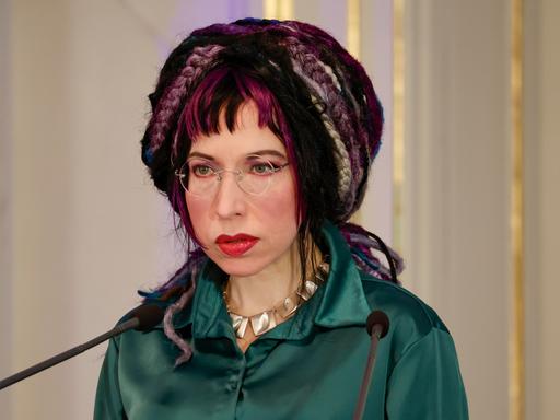 Die finnisch-estnische Schriftstellerin Sofi Oksanen 