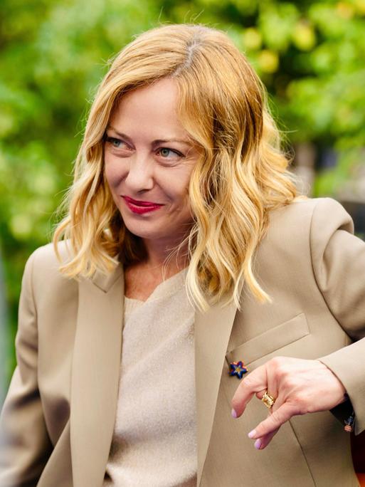 16. Mai 2025, Tirana: Die italienische Ministerpräsidentin Giorgia Meloni beim 6. Gipfeltreffen der Europäischen Politischen Gemeinschaft (EPC) in Tirana, Albanien, am 16. Mai 2025. 16. Mai 2025, Tirana: Die italienische Ministerpräsidentin Giorgia Meloni beim 6. Gipfeltreffen der Europäischen Politischen Gemeinschaft (EPC) in Tirana, Albanien, am 16. Mai 2025.