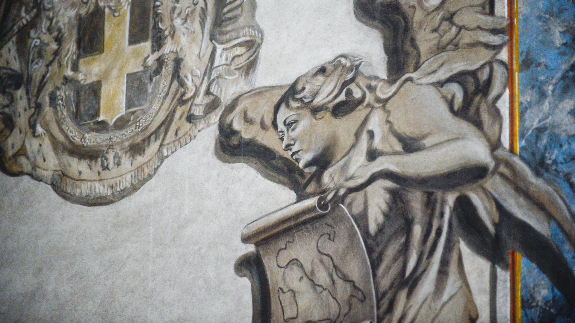 Bei der Restauration der Basilika San Lorenzo in Lucina wurde ein Engel mit dem Gesicht von Italians Premierministerin ausgestattet. 02.02.2026
 
Credit: