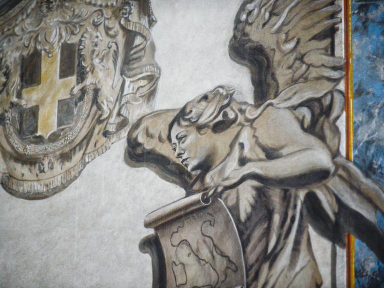 Bei der Restauration der Basilika San Lorenzo in Lucina wurde ein Engel mit dem Gesicht von Italians Premierministerin ausgestattet. 02.02.2026
 
Credit: