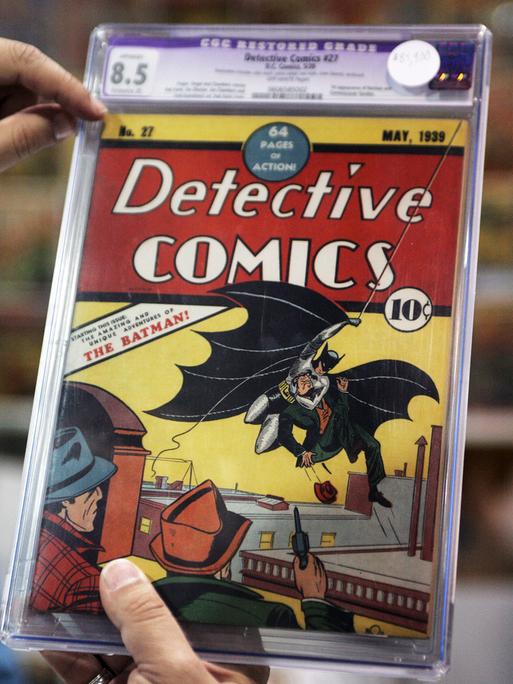 Das Cover der 27. Ausgabe der Detective Comics Reihe, von Mai 1939. Auf dem Cover: Batman.