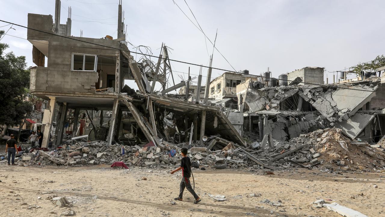 Zertrümmerte Häuser in Rafah