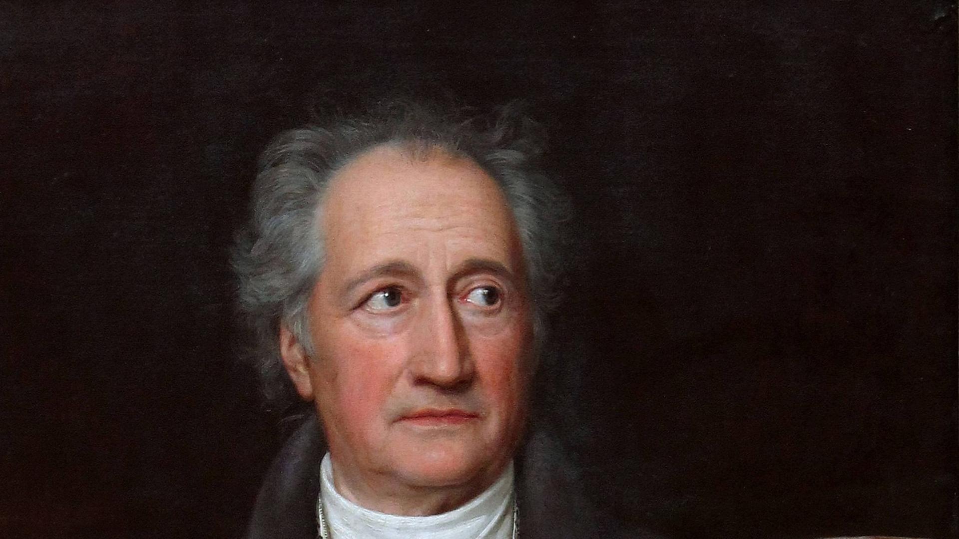 Johann Wolfgang von Goethe auf einem Gemälde von Joseph Karl Stieler.