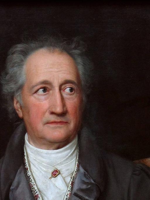 Johann Wolfgang von Goethe auf einem Gemälde von Joseph Karl Stieler.
