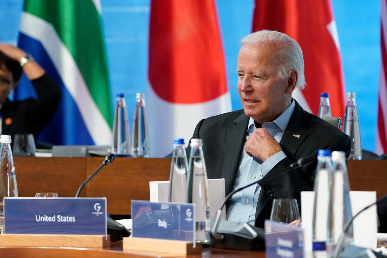US-Präsident Joe Biden beim G7-Gipfel auf Schloss Elmau am 27. Juni. 