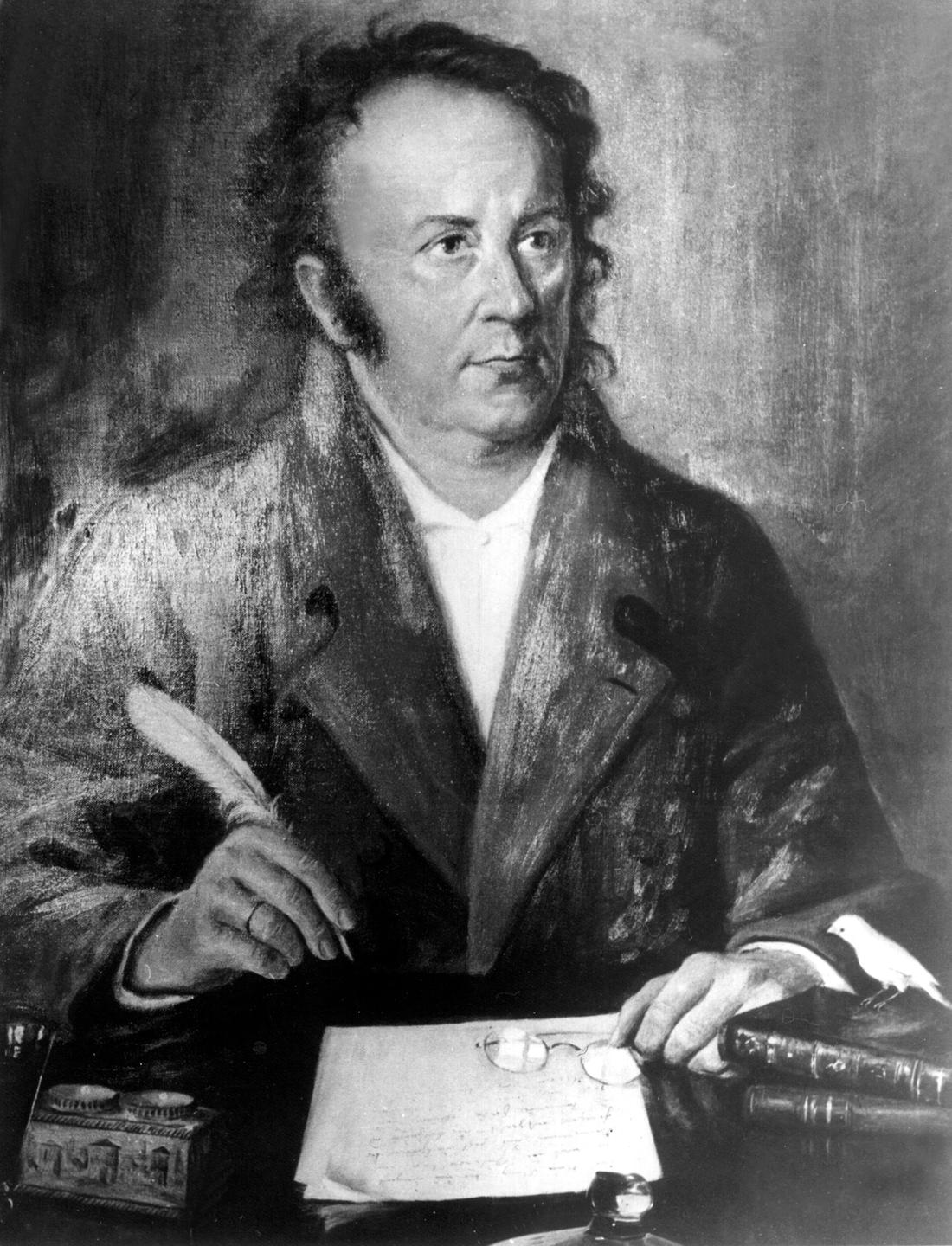 Der Schriftsteller und Philosoph Jean Paul (1763-1825) in einer zeitgenössischen Darstellung.