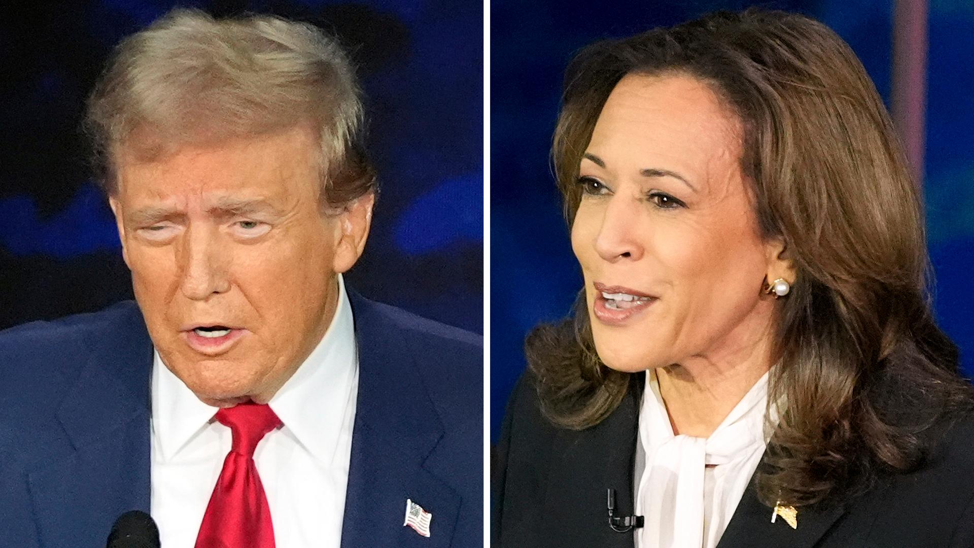 Donald Trump und Kamala Harris 