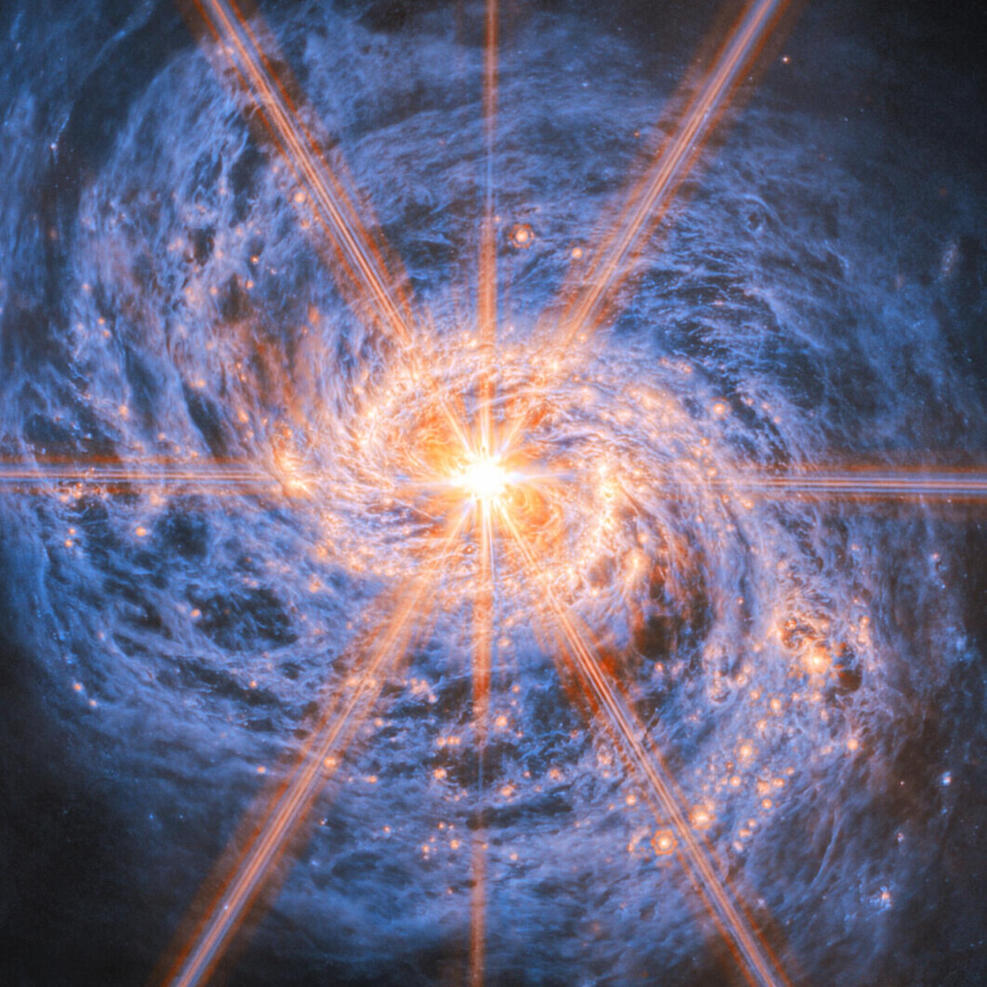 Spirale im Walfisch - Die Galaxie mit dem starrenden Schwarzen Loch