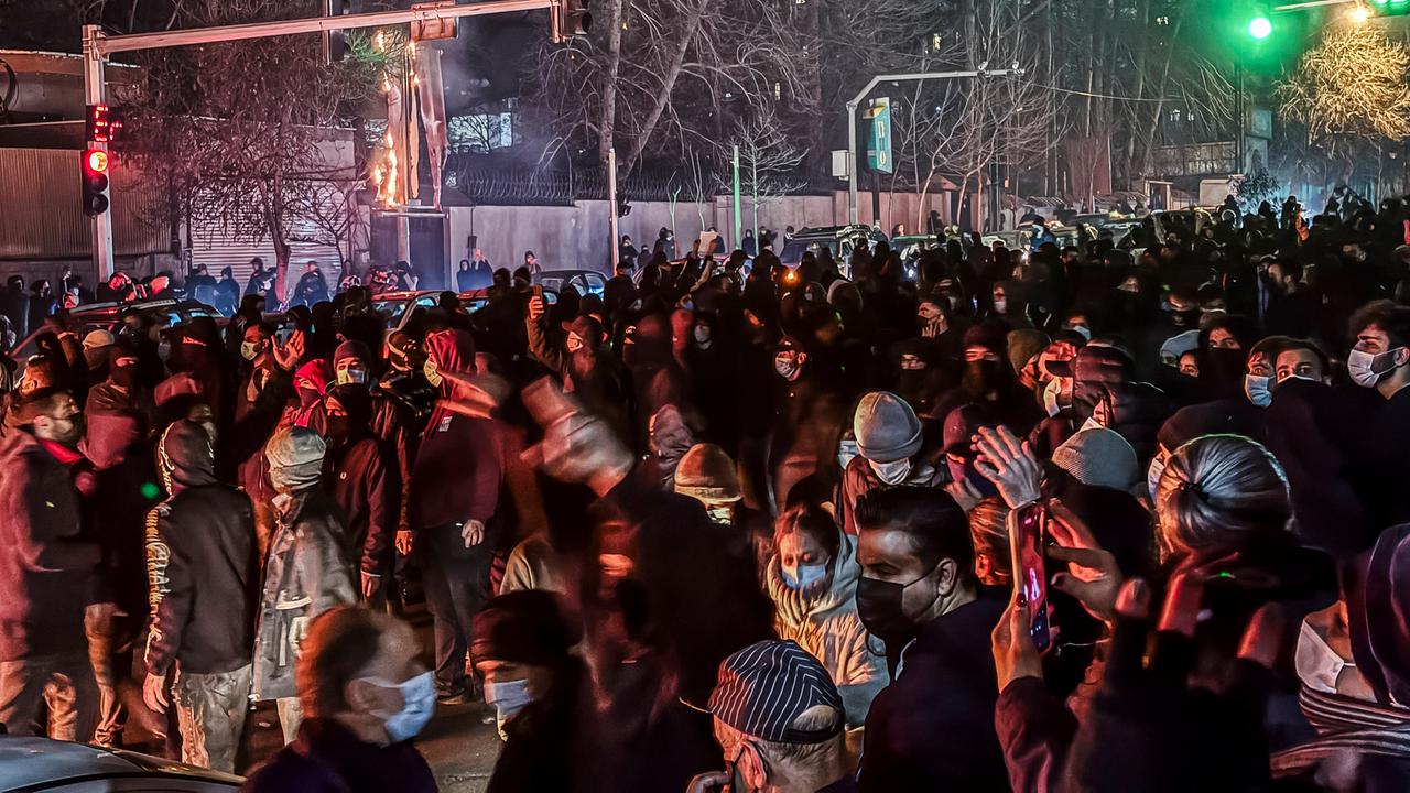 Eine Demonstration in Teheran im Januar.