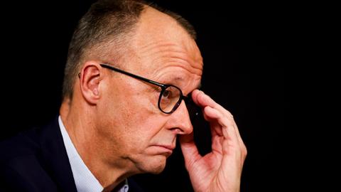 Kanzlerkandidat Friedrich Merz (CDU) im Seitenporträt