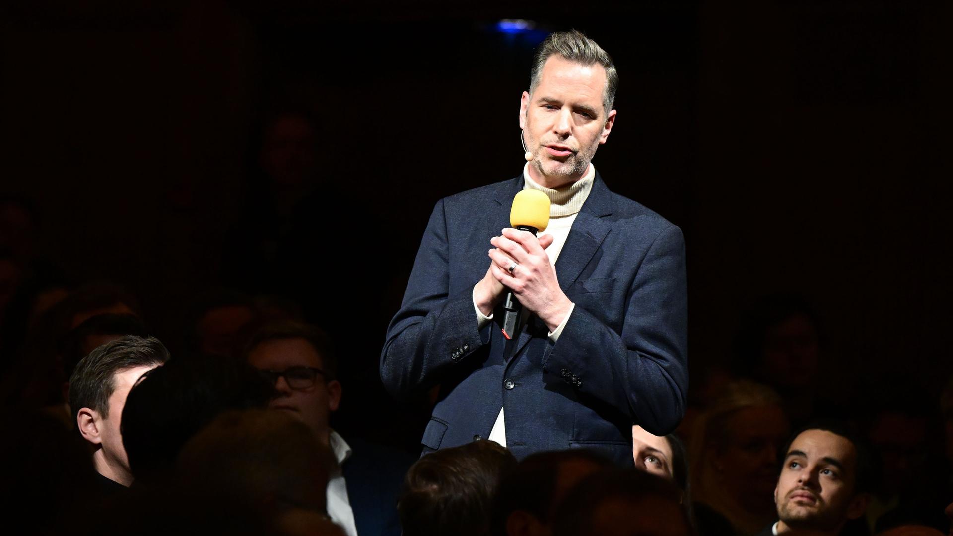 Christian Dürr, Vorsitzender der FDP, spricht beim traditionellen Dreikönigstreffen der FDP im Opernhaus. 