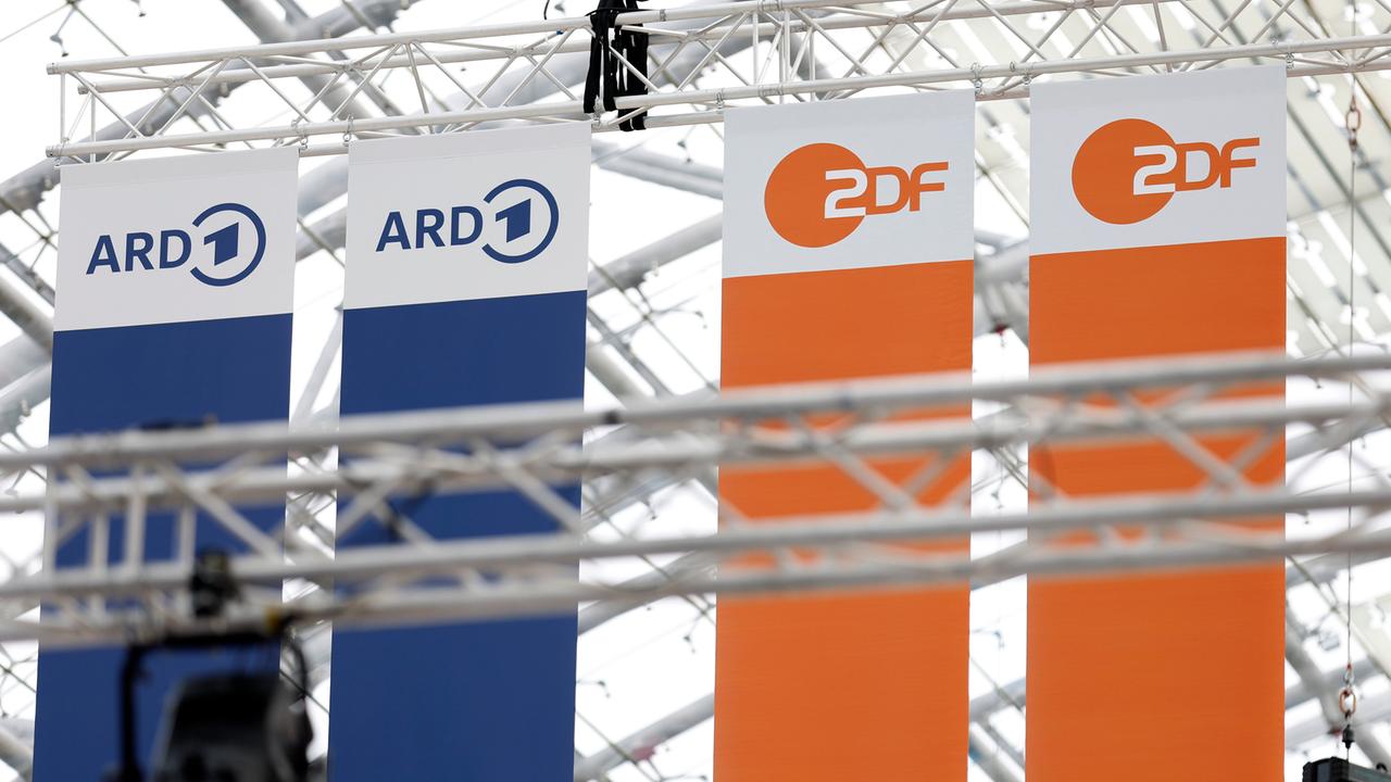 ARD und ZDF auf der Leipziger Buchmesse 2024 auf dem Messegelände. Leipzig, 22.03.2024