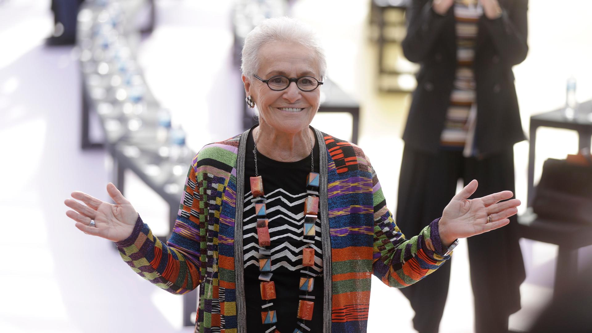 Die italienische Designerin Rosita Missoni Die italienische Designerin Rosita Missoni