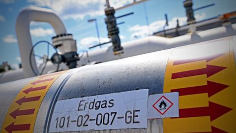 Erdgasleitung und Anlage