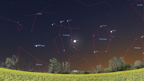 Am Nachthimmel des 14. Mai 2023 strahlt die Venus