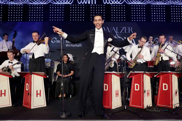 David Hermlin und Orchester, beim 74. VBKI-Ball in Berlin, Hotel Intercontinental David Hermlin und Orchester, beim 74. VBKI-Ball in Berlin, Hotel Intercontinental