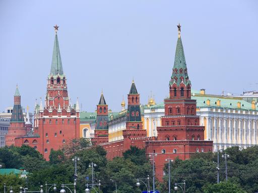 Blick auf den Kreml in der russischen Hauptstadt Moskau.