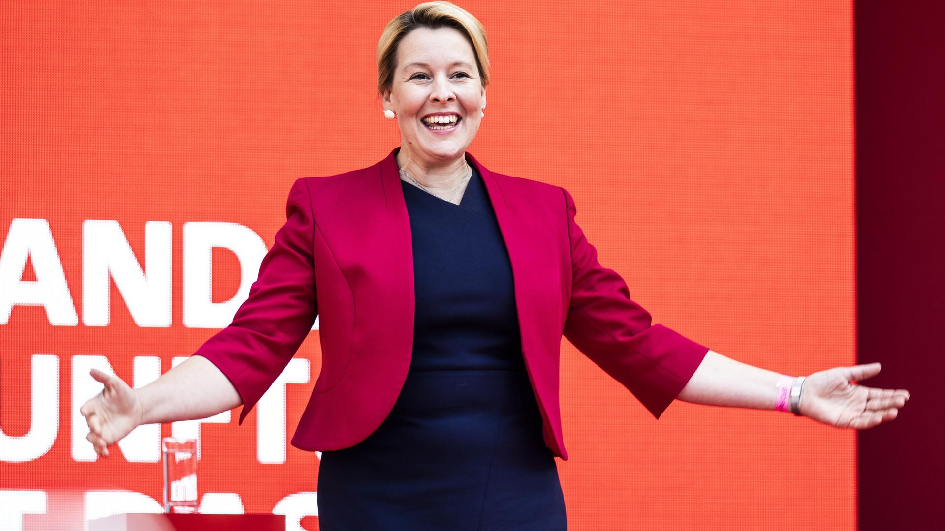 Franziska Giffey (SPD) wird heute zur Bürgermeisterin von Berlin gewählt