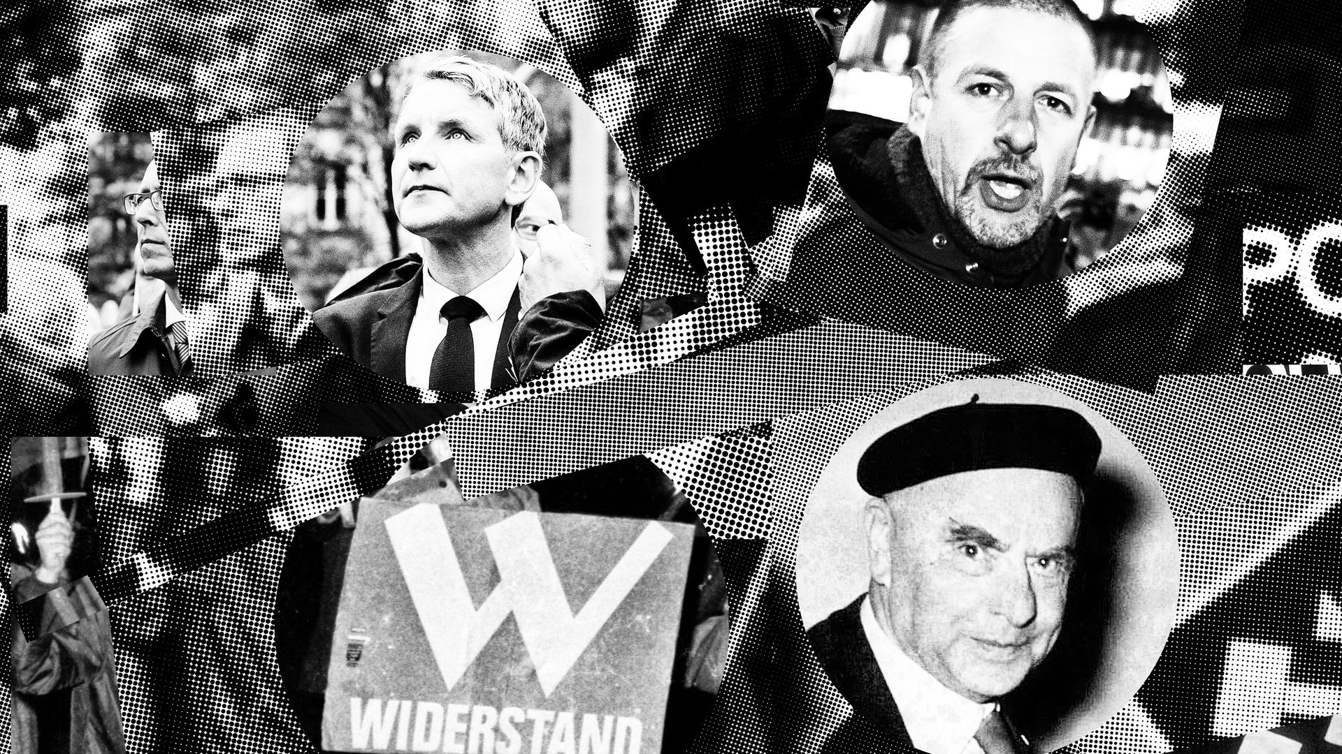 Collage der Episodenbilder zur Serie Doku-Serie „Deutsches Denken“. Collage der Episodenbilder zur Serie Doku-Serie „Deutsches Denken“.