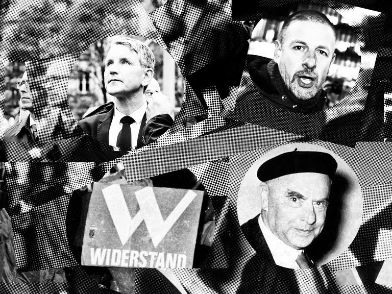 Collage der Episodenbilder zur Serie Doku-Serie „Deutsches Denken“.