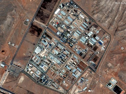 Satellitenbild der Nuklearanlage in Isfahan im Iran.