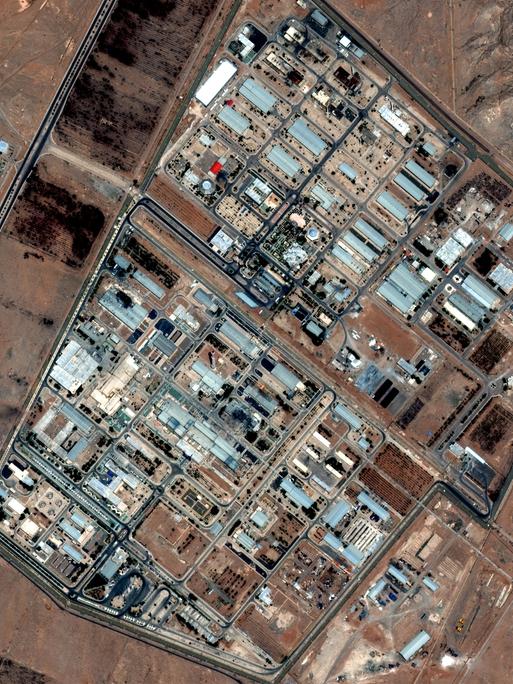Satellitenbild der Nuklearanlage in Isfahan im Iran.