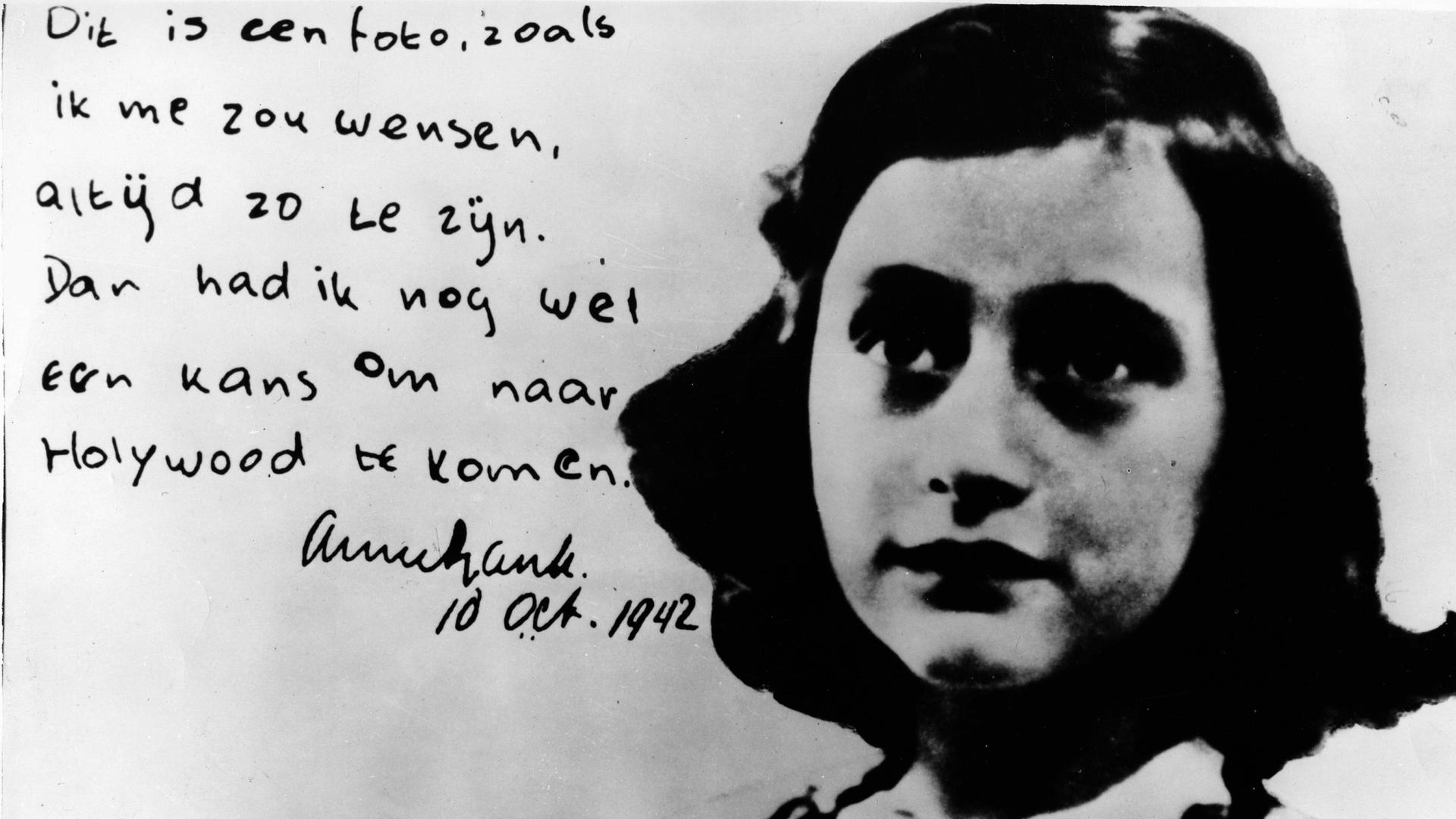 31. Dezember 1957 ? Frankfurt, Deutschland ? ANNE FRANK (12. Juni 1929 ? M?rz 1945) ist eines der bekanntesten und meistdiskutierten j?dischen Opfer des Holocaust. Bekannt f?r die Qualit?t ihrer Aufzeichnungen, die sie w?hrend des Krieges f?hrte. BILD: Ein Foto aus ihrem mittlerweile ber?hmten Tagebuch.