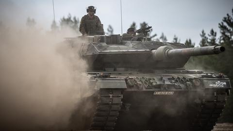 Ein Leopard-2-Panzer der Bundeswehr 