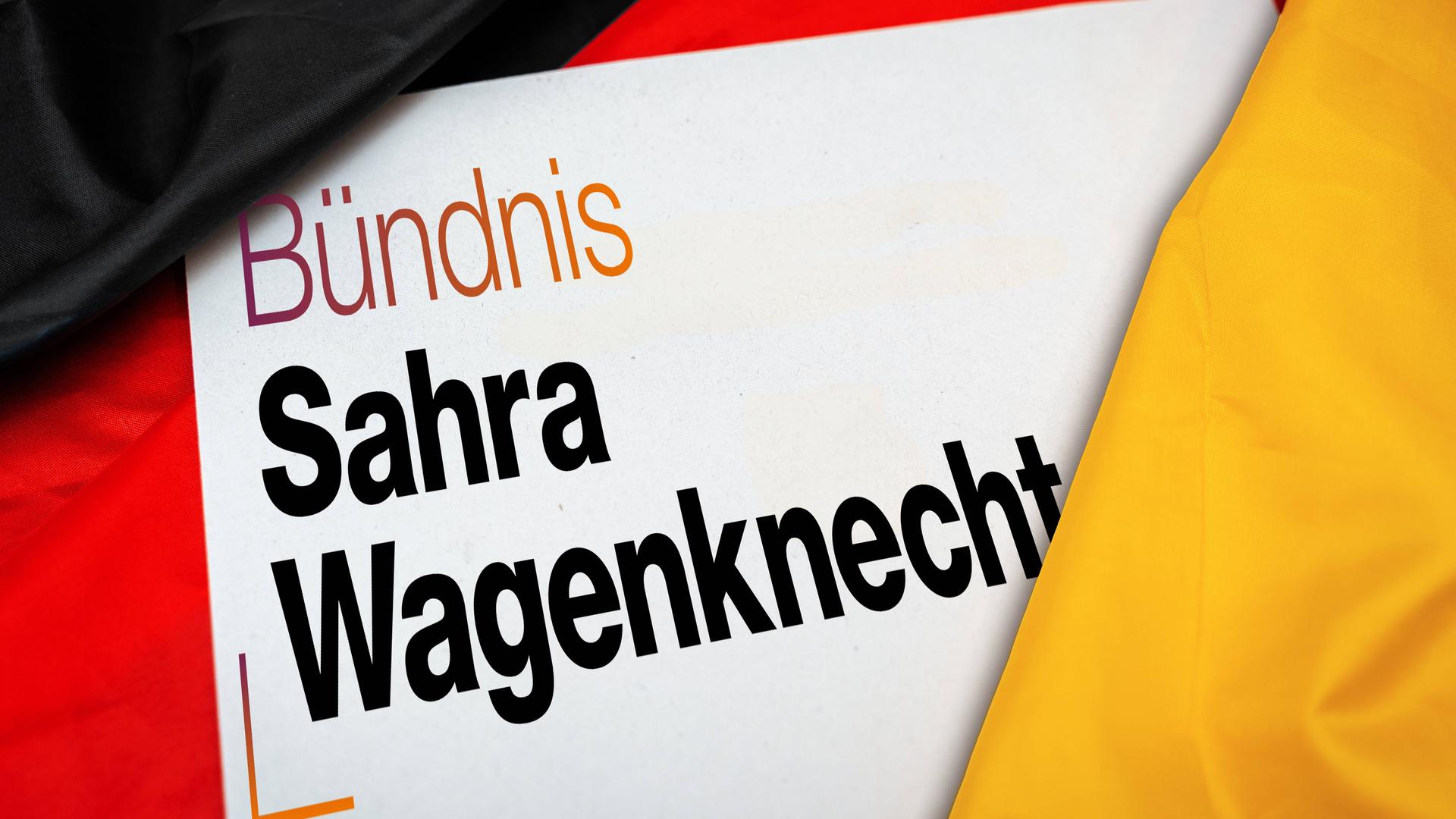 Symbolbild für die Partei der Politikerin Sahra Wagenknecht (BSW). 