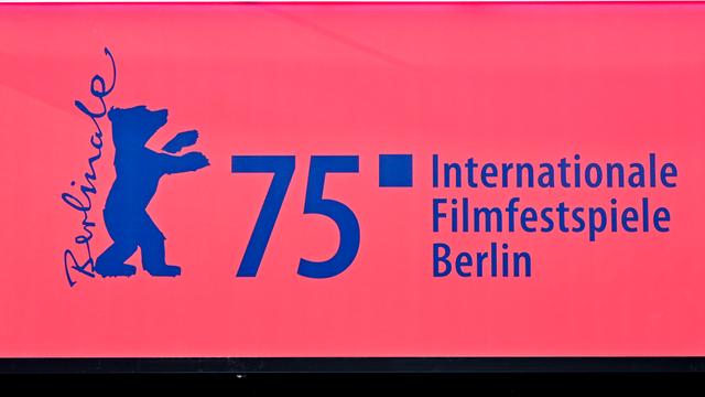 Das Foto zeigt Werbung für das Film-Festival Berlinale.