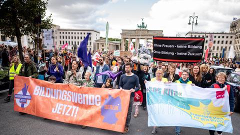Demonstration anlässlich des "Bildungsprotesttags" in Berlin