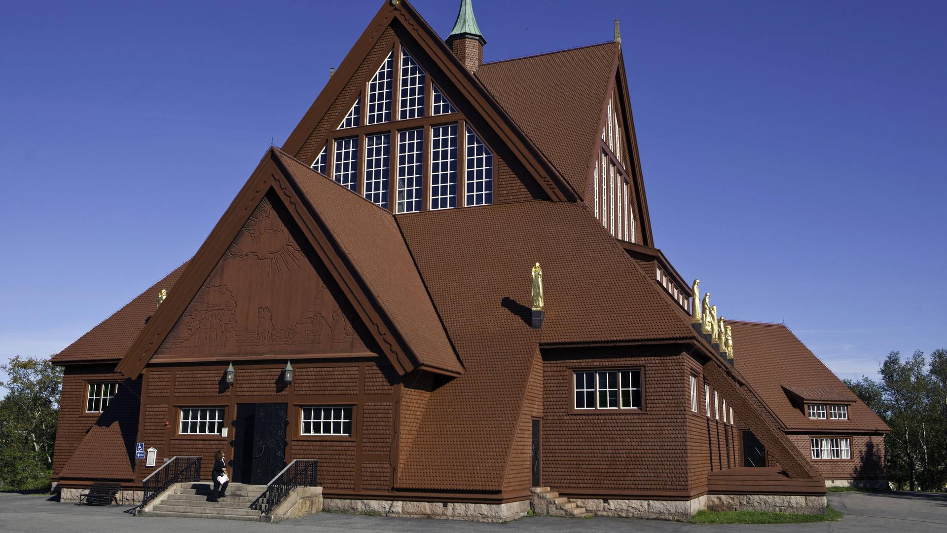 Kirche, Kiruna, Lappland, Schweden 
