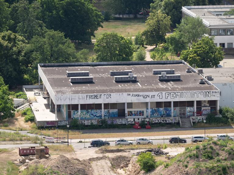 Blick auf die ehemalige Robotron Kantine.