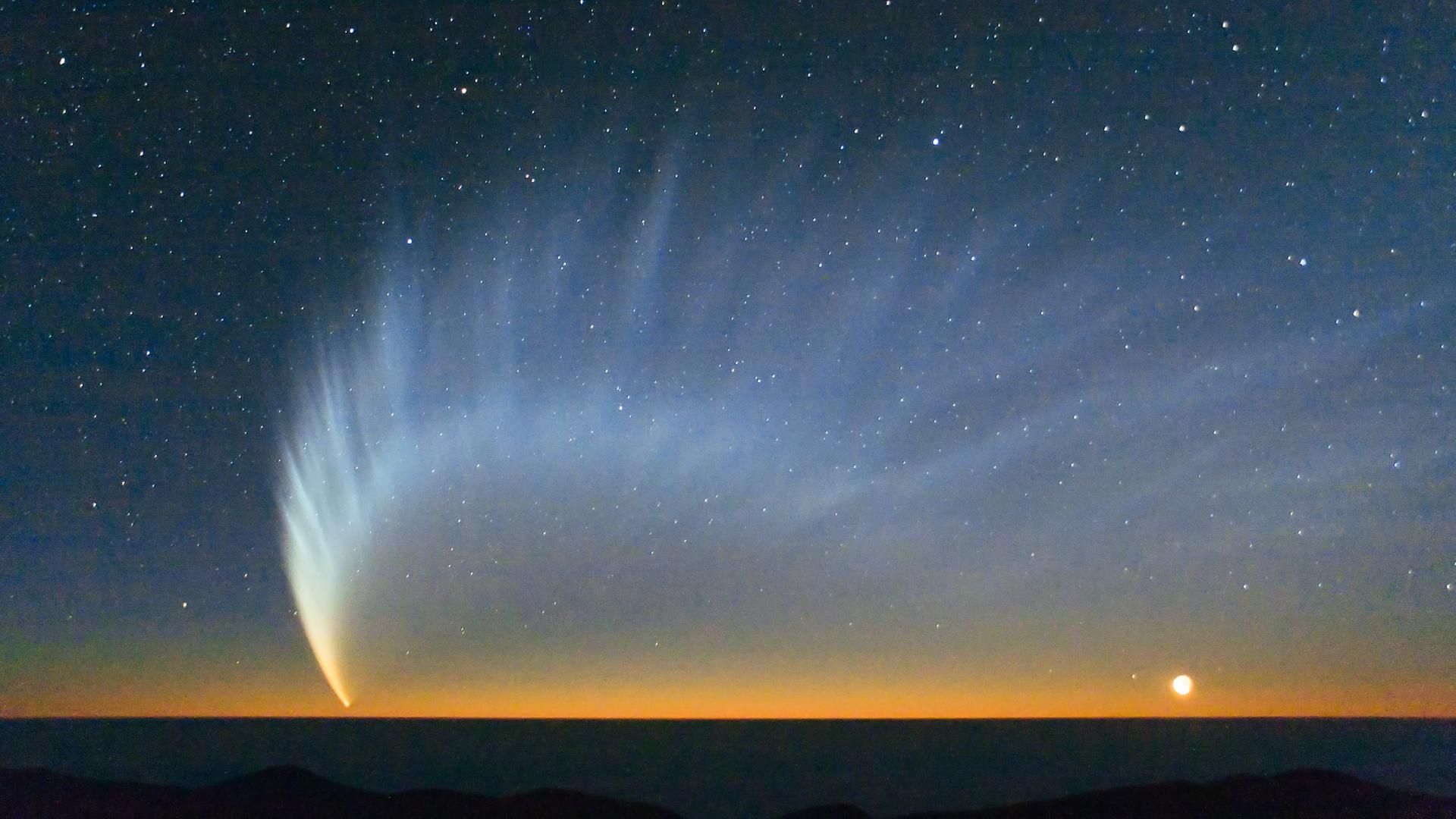 Ganz so prachtvoll wie McNaught im Jahr 2007 wird sich Komet 26P/Grigg-Skjellerup in vier Jahren nicht zeigen. 