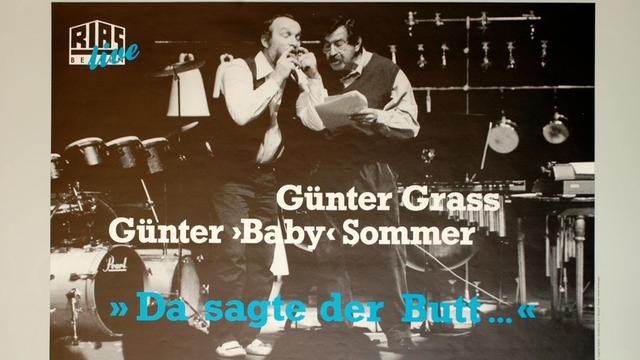 1992: Plakat "Da sagte der Butt...: Günter Grass, Günter 'Baby' Sommer"