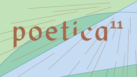 Logo der "poetica11", Festival für Weltliteratur vom 26.–31.1.2026 in Köln.