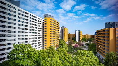 Berlin Reinickendorf, Märkisches Viertel MV Großsiedlung u.a. am Senftenberger Ring Berlin