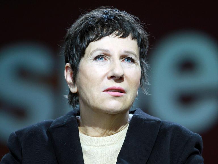 Autorin Angelika Klüssendorf auf der Frankfurter Buchmesse 2023