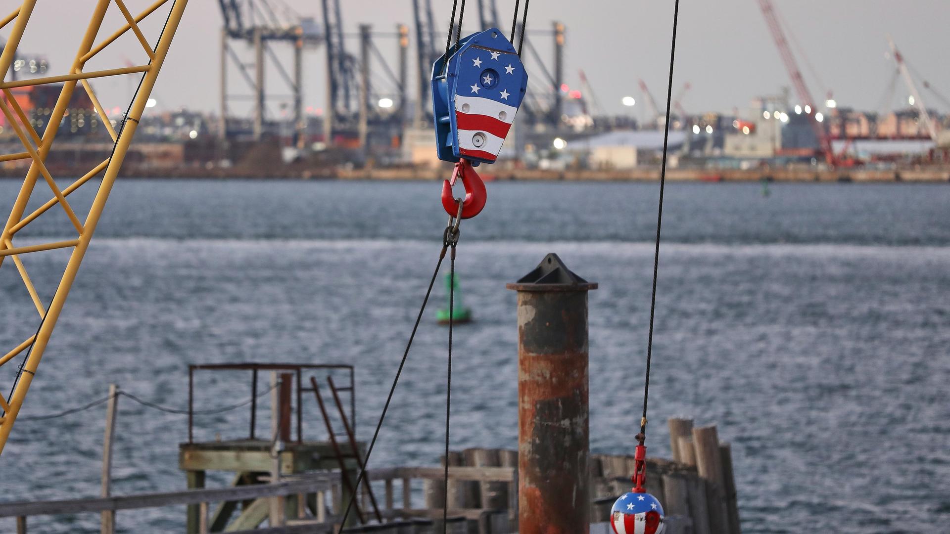 Der Industriehafen in New York