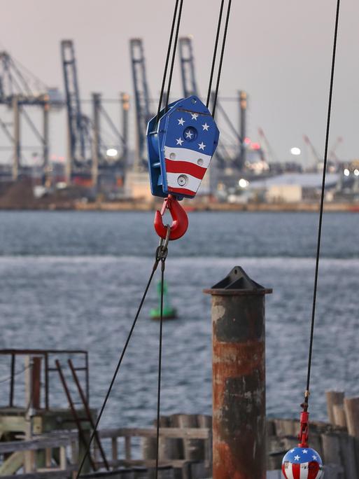 Der Industriehafen in New York