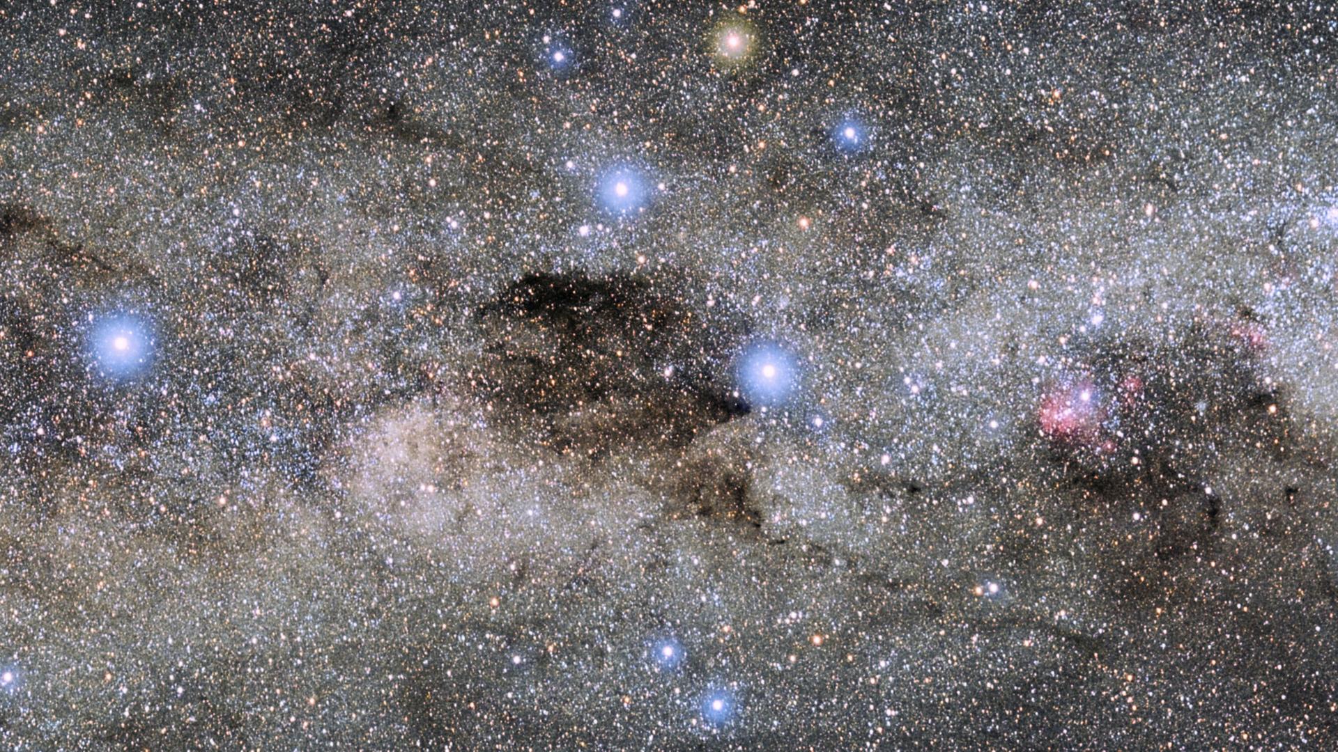 Ansicht des Kohlesacks in der Milchstraße