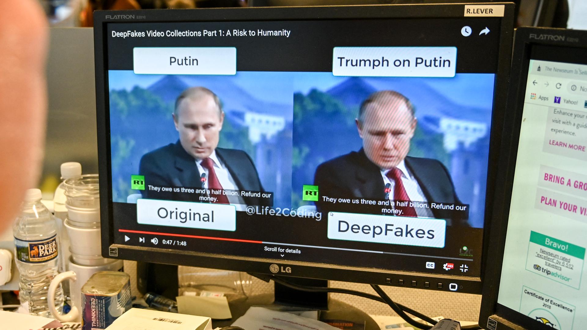 Sogenannte Deep Fake Videos, die mithilfe von künstlicher Intelligenz erzeugt werden, führen verstärkt zu Desinformation